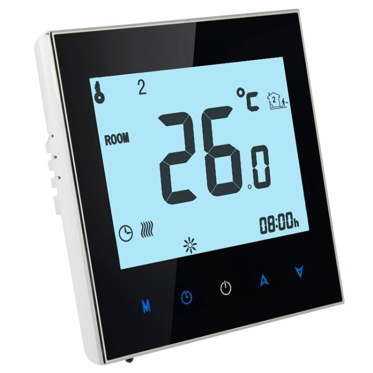 Termostato ambiente programmabile con display LCD per sistema di riscaldamento a pavimento elettrico Termostato ambiente programmabile con display LCD per sistema di riscaldamento a pavimento elettrico